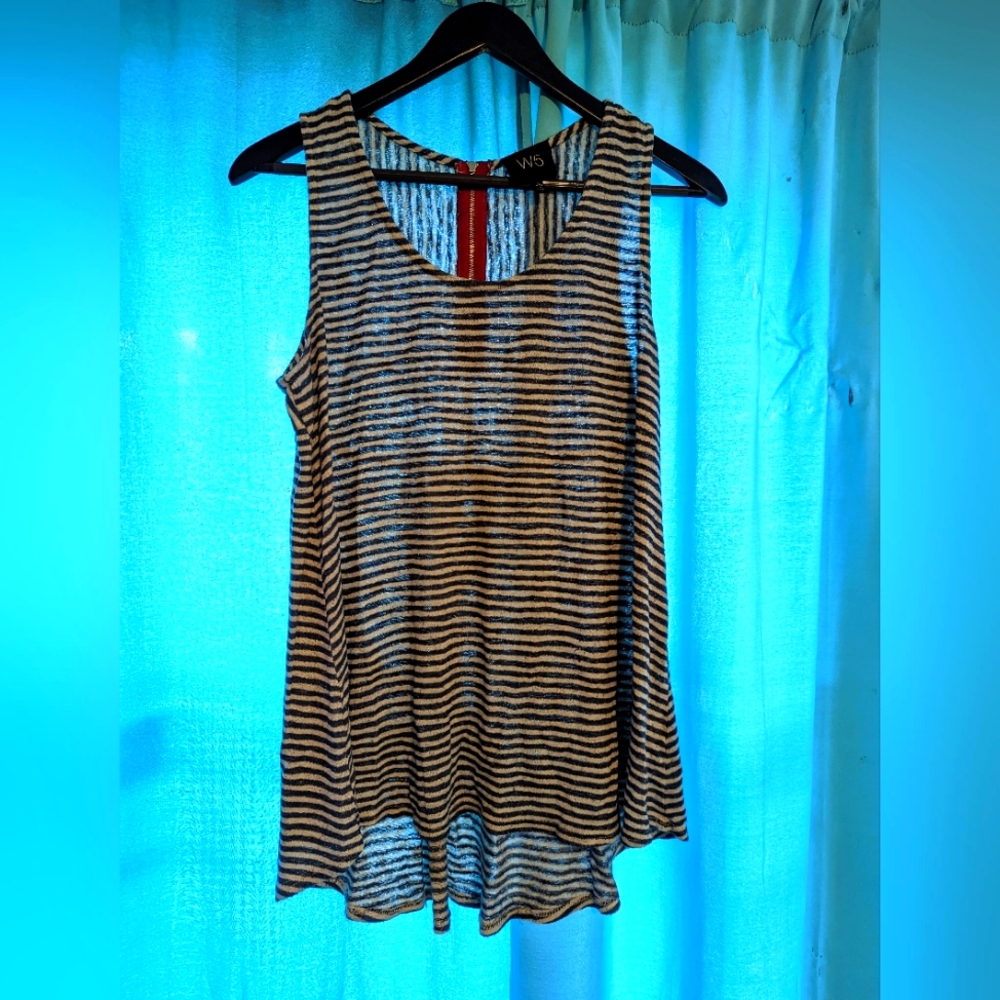 Large striped tank top